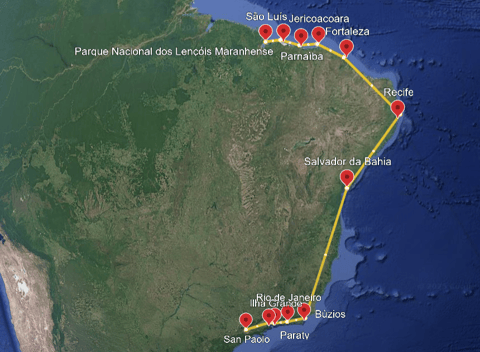 Itinerario di 5 settimane in Brasile
