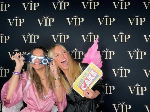 They came for the cake, VIP digital photo booth for Josiah's birthday in Brisbane.