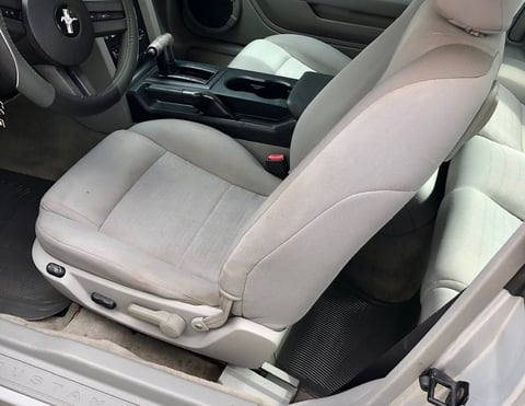 Interior Detailing Image “Deep interior car detailing with steam cleaning and vacuuming of seats"