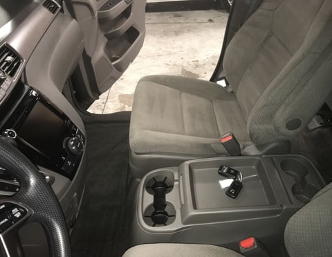 Interior Detailing Image “Deep interior car detailing with steam cleaning and vacuuming of seats"