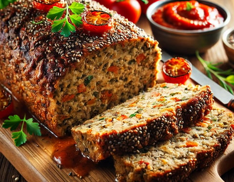 Chia Seed Vegan Meatloaf recipe