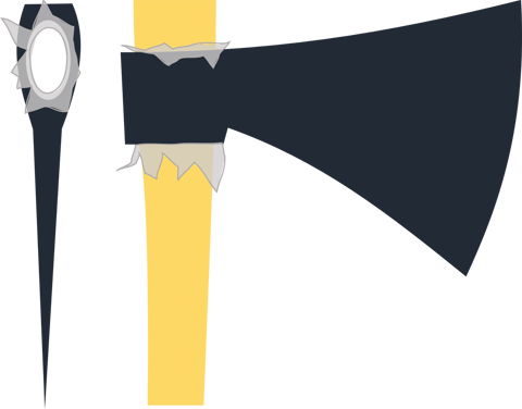 Améliorer le manche d'une hache