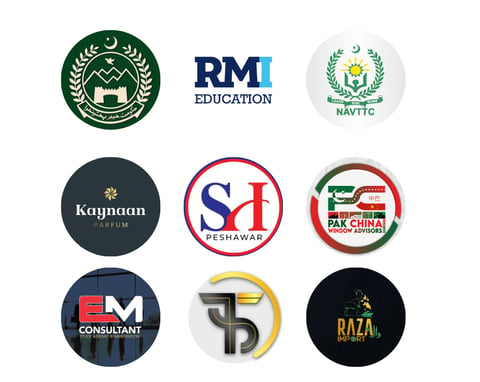 Logos of organizations associated with Farrukh Mehmood's digital marketing experience, including Wor