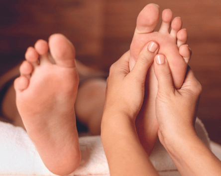 réflexologie sur pied massage