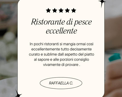 recensione positiva del ristorante