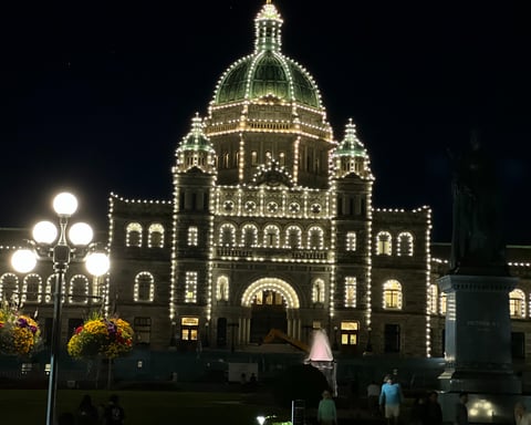Victoria, British Columbia at Night