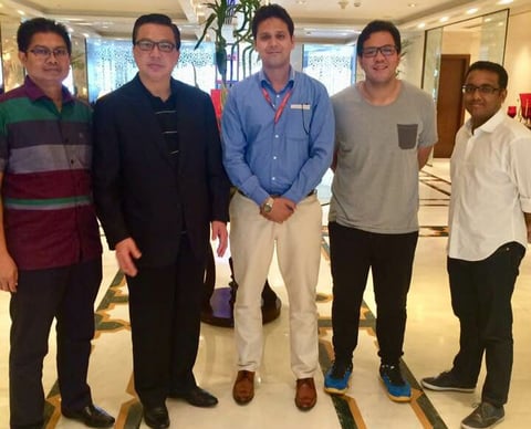 With Dato' Sri Liow Tiong Lai (second from the left), the Minister of Transport, Malaysia