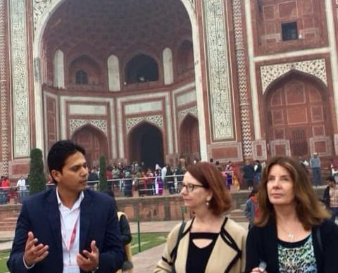 Muzammil leading a tour of the Taj Mahal for Honorable Julia Gillard, the 27th Prime Minister of Australia