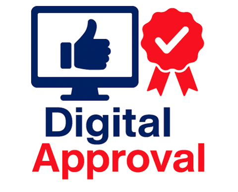 a computer screen with a thumbs up and a thumbs up
