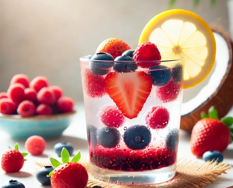 Frullato-post-allenamento-fragola-frutti-rossi-png