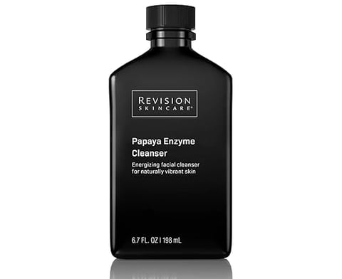 Revision Skincare Papaya Enzyme Cleanser black bottle facial cleanser