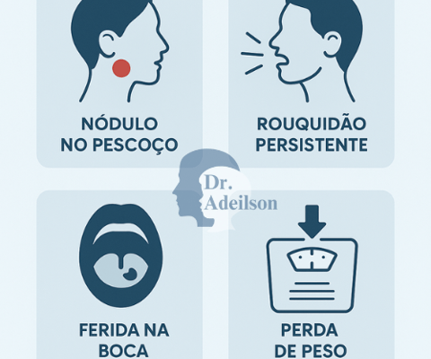 Sinais que talvez esteja com cancer na região da cabeça e pescoço
