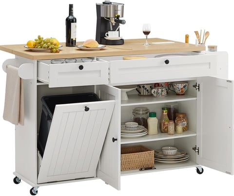 Enhance Your Kitchen with Our Versatile 60" Kitchen Island