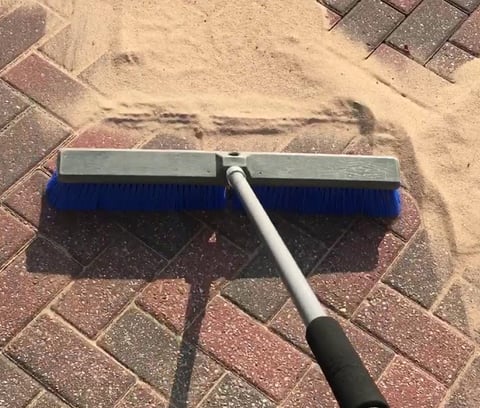 resand block paving