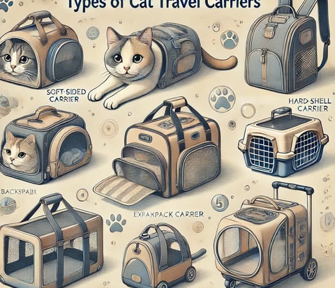 Various cat travel carriers, including soft-sided and hard-shell designs