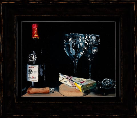 A light lunch with dark frame