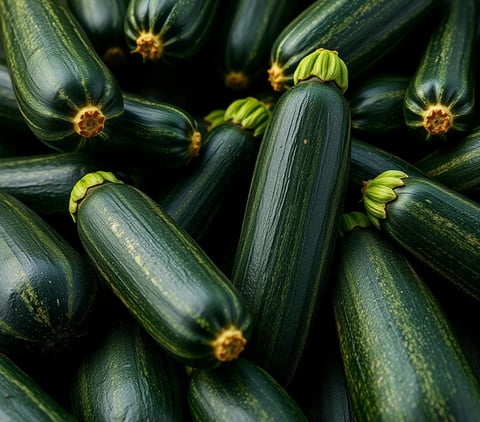 a bunch of zucchini 