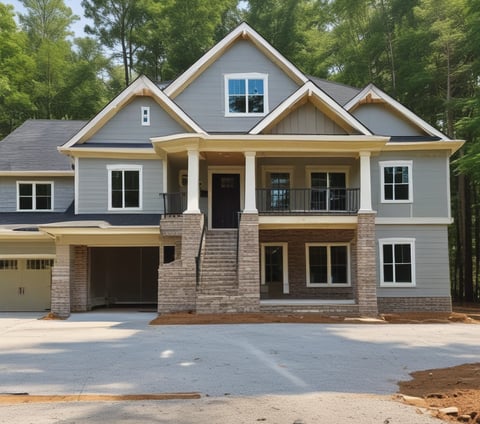 Bright new construction home with new roof. 