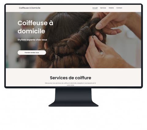 a computer screen showing a woman's hairdoodle