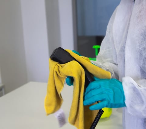 post construction cleaning supplies and attire