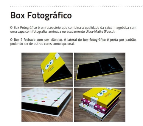 box fotografico álbum infantil