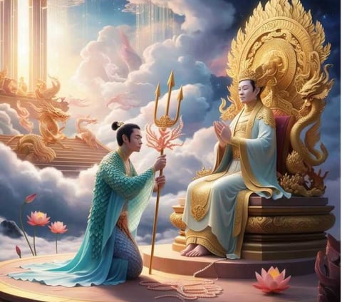Thủy Tinh gặp Ngọc Hoàng