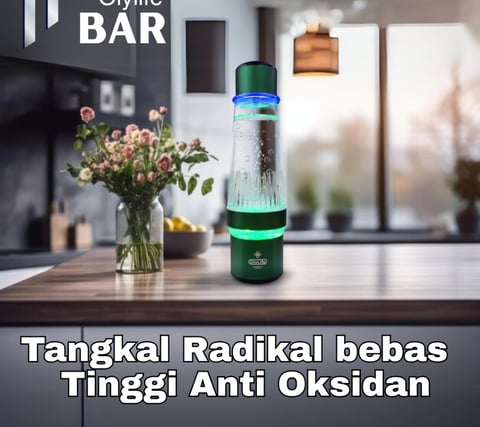 Gaya hidup sehat dimulai dari air minum berkualitas – OlyLife H+ Bar di rumah modern