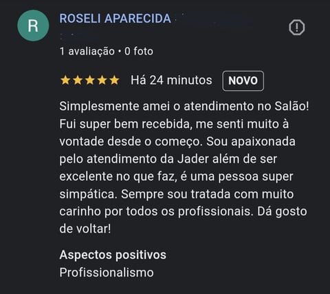comentario google cliente escova progressiva