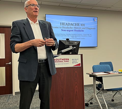 Dr. Alan Finkel presenting PRIME training to family medicine residents.