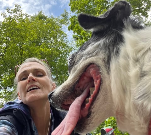 Gigi and Shannon Falk in Rockefeller State Preserve