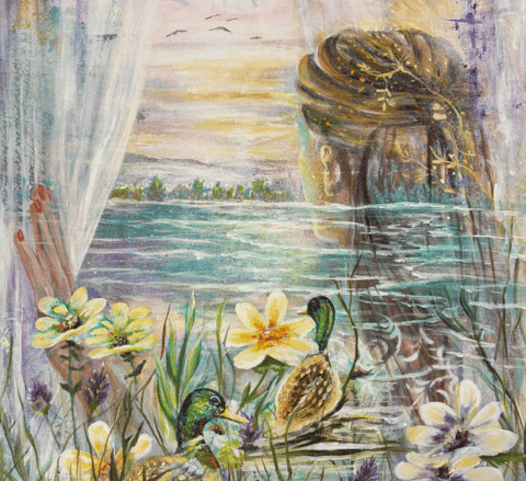 Painting inspired by Isaiah 40:31 | Christian contemporary art