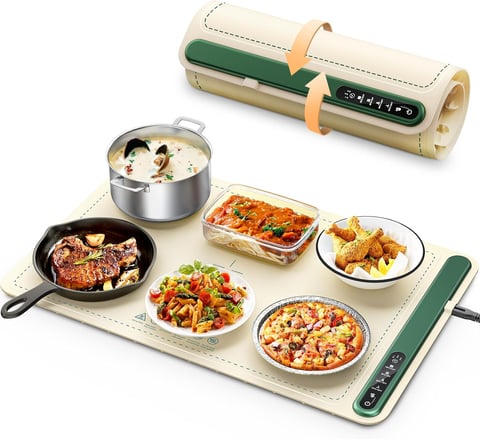 a tray with a roll - top luncheons