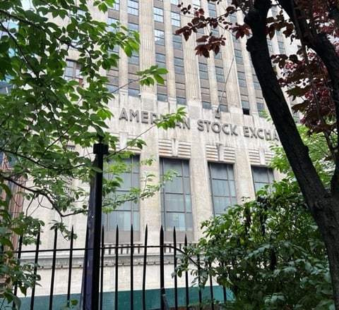 Buried across the street from the American Stock exchange in New York
