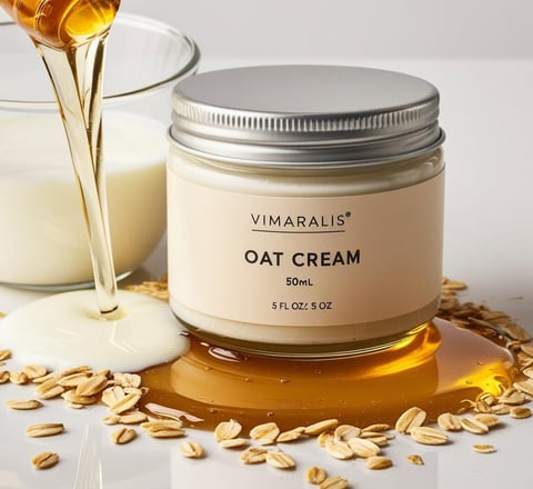 a jar of oatmeal with honey butter and oatmeal