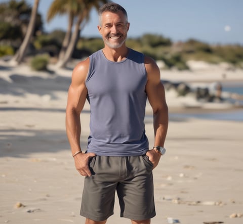 50 year old fitness male