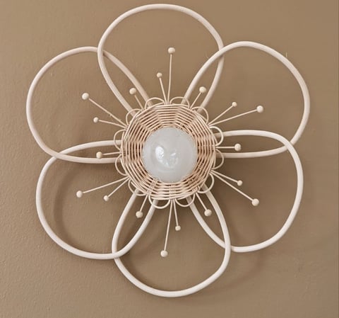 Luminaire fleur par Maison Désuète