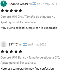 Testimonios reales de usuarios argentinos que compraron prendas de vestir en Temu y les gusto.