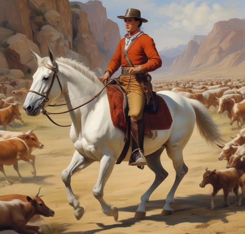a man in a red coat riding a horse in working equitation