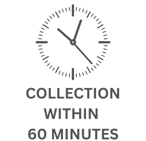Collection with in 60 mins blood test at home