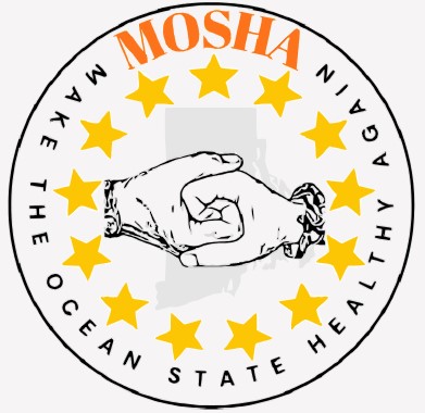 MOSHA Logo Make the Ocean State Healthy Again