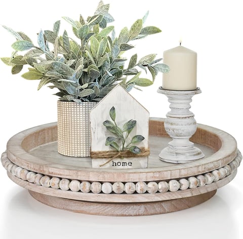 360-degree rotating lazy susan organizer.