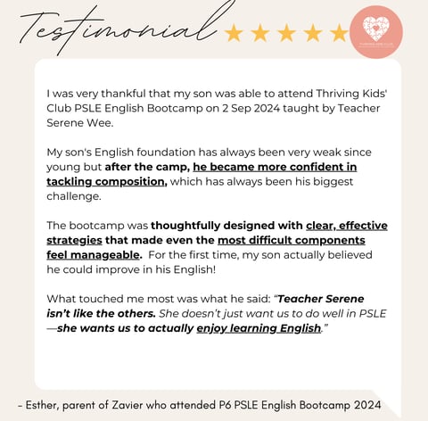 Thriving Kids Club - Parent Testimonial