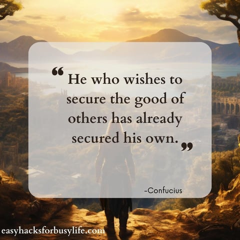 quote from confucius about kindness and compassion