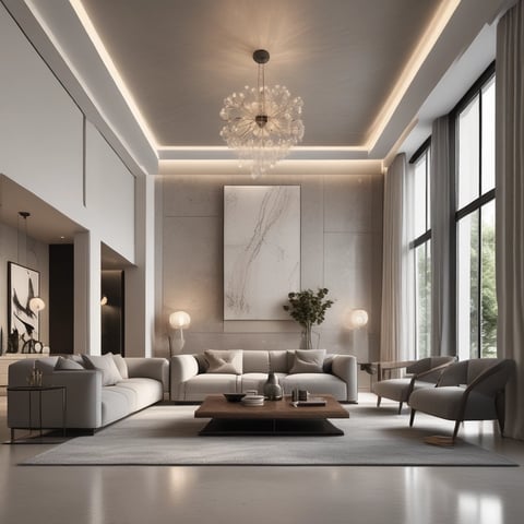 Bright living room with modern inventory