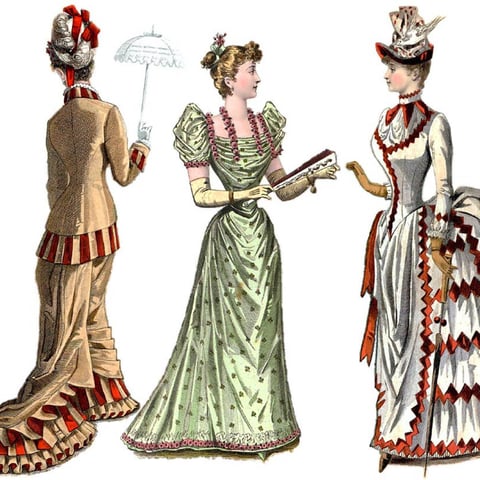 a woman's fashions of the early 20th century