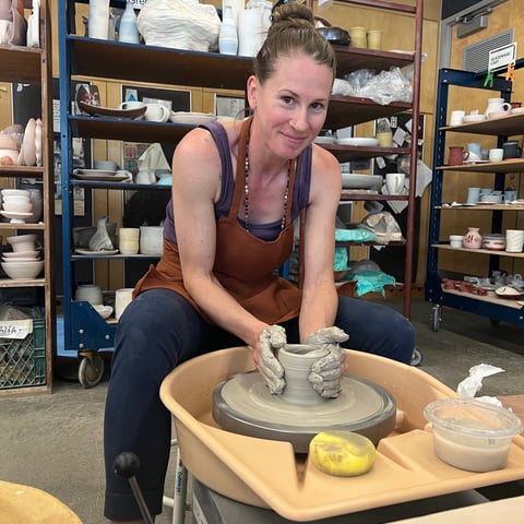 Pottery wheel pottery studio