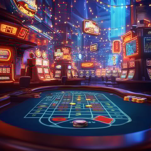 jd extreme roulette table with casino background