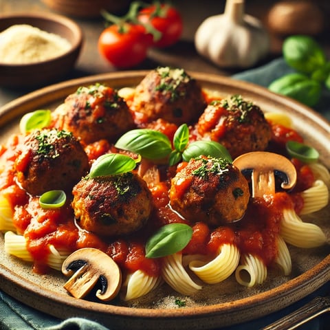  vegan lentil and mushroom meatballs