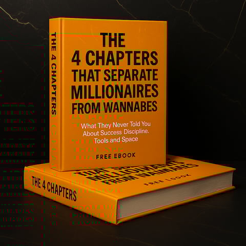 an orange books with motivational title