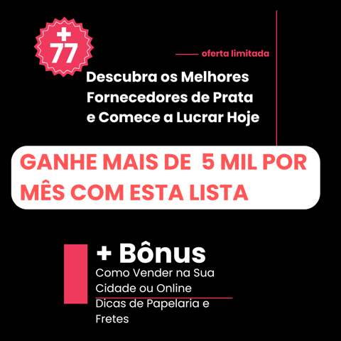 Lista de Fornecedores de Prata